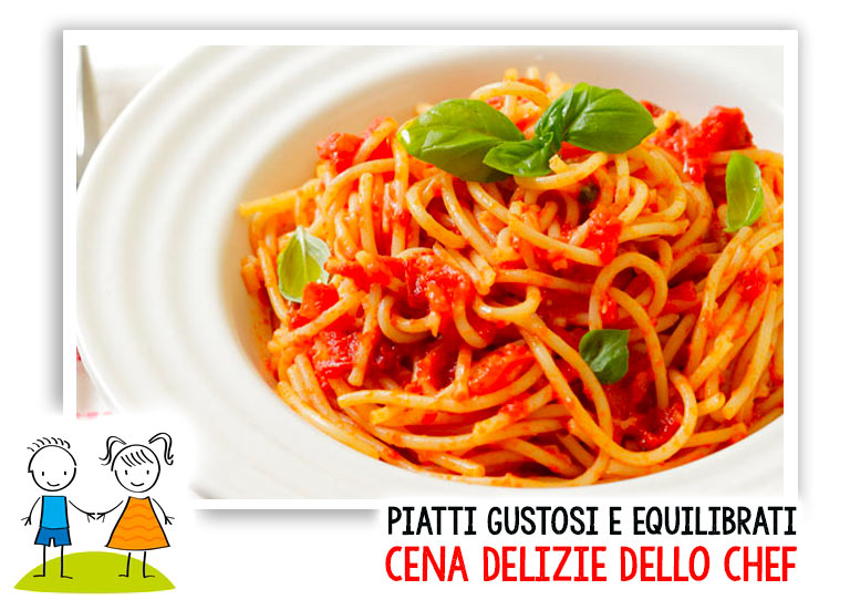 Ristorante per adulti e bambini, menu per celiaci senza glutine e menu per vegetariani.