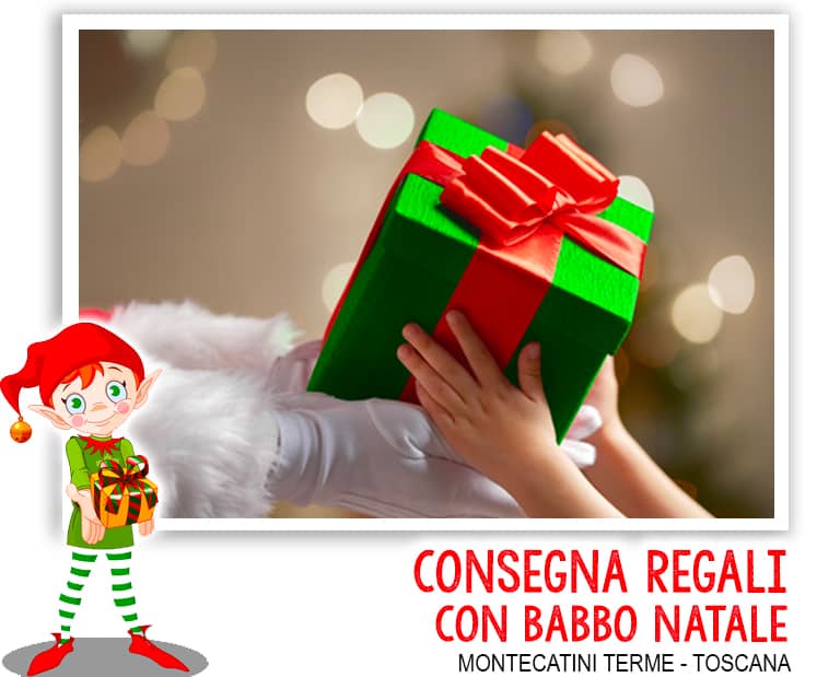 consegna regali con babbo natale