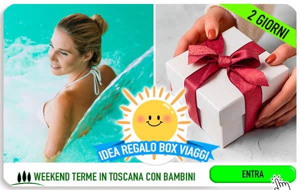 Idea regalo weekend box cofanetti viaggio per famiglie con bambini in Toscana