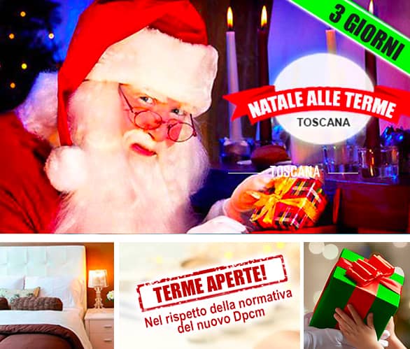 Offete natale alle Terme in Toscana con bambini