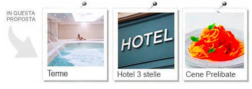 Esperienze incluse nell'offerta weekend piscina hotel e cena