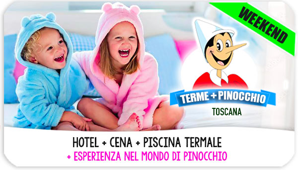 Offerta terme con bambini e Pinocchio Experience